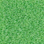 15-228:  15/0 Light Green Lined Crystal Miyuki Seed Bead 