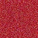 15-254:  15/0 Transparent Red AB Miyuki Seed Bead 