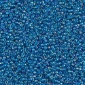 15-291:  15/0 Transparent Capri Blue AB Miyuki Seed Bead 
