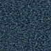 15-347:  15/0 Dark Blue Lined Aqua AB Miyuki Seed Bead - 15-347*