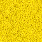 15-404:  15/0 Opaque Yellow  Miyuki Seed Bead 