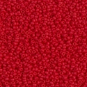 15-408F:  15/0 Matte Opaque Red  Miyuki Seed Bead 