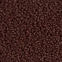 15-409:  15/0 Opaque Chocolate  Miyuki Seed Bead 