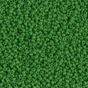 15-411:  15/0 Opaque Green  Miyuki Seed Bead 