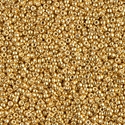 15-4202:  15/0 Duracoat Galvanized Gold Miyuki Seed Bead 