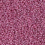 15-4210:  15/0 Duracoat Galvanized Hot Pink Miyuki Seed Bead 