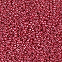 15-4211:  15/0 Duracoat Galvanized Light Cranberry Miyuki Seed Bead 