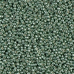 15-4215:  15/0 Duracoat Galvanized Sea Green Miyuki Seed Bead 