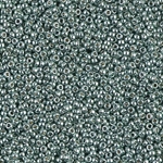 15-4216:  15/0 Duracoat Galvanized Sea Foam Miyuki Seed Bead 