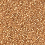 15-4231:  15/0 Duracoat Silverlined Dyed Golden Flax Miyuki Seed Bead 