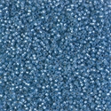 15-4242:  15/0 Duracoat Silverlined Dyed Aqua Miyuki Seed Bead 