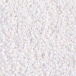 15-471:  15/0 White Pearl AB  Miyuki Seed Bead 