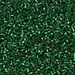 15C-27:  15/0 Cut Silverlined Dark Emerald  Miyuki Seed Bead approx 250 grams - 15C-27
