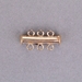 190-011-G: Gold Filled Slide Lock Tube Clasp 3 strand - (1 piece) - 190-011-G