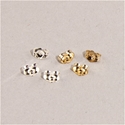 190-168:  Scalloped Clutch Earring Back (Sterling or Gold-FIlled) 