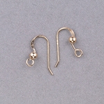 191-103-G:  Gold Filled Hammered Earwire with Ball (10pcs) 