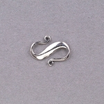 191-307: 16mm Sterling Silver Scrolled S-Clasp (1 piece) 
