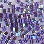 282-140-TNZAB:  4mm Tanzanite AB Swarovski Crystal Cube (12 pcs) 