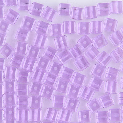 282-140-VI:  4mm Violet Swarovski Crystal Cube (12 pcs) - Discontinued 