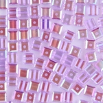 282-140-VIAB:  4mm Violet AB Swarovski Crystal Cube (12 pcs) 