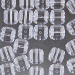 282-180-CRY:  8mm Crystal Swarovski Crystal Cube (12 pcs) 
