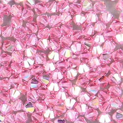 284-231:  5328 4mm bicone  Rose AB (36 pcs) - Discontinued 