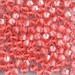 284-370:  5328 4mm bicone  Padparadscha (36 pcs) - Discontinued 