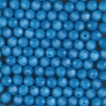 284-540:  5000 4mm fac rnd  Caribbean Blue Opal (36 pcs) 