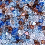 284-MIX-24:  5301 4mm bicone Crystal Surf and Sand Mix (70 pcs) 