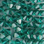 286-080:  5328 6mm bicone  Emerald (36 pcs) 