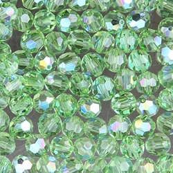 286-721:  5000 6mm fac rnd  Peridot AB (36 pcs) 