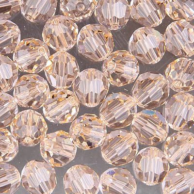 288-670:  5000 8mm fac rnd  Lt Peach (36pcs) 