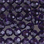 288-830:  5000 8mm fac rnd  Purple Velvet (36pcs) 