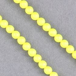 29-0442:  5810 4mm Neon Yellow Crystal Pearl 