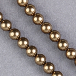 29-0600:  5810 6mm Antique Brass Crystal Pearl 