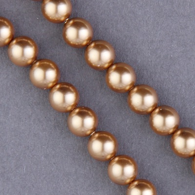 29-0603:  5810 6mm Bright Gold Crystal Pearl 