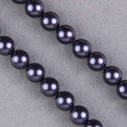 29-0614:  5810 6mm Dark Purple Crystal Pearl 