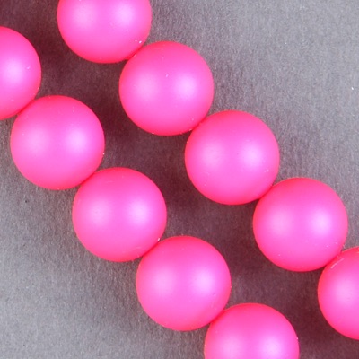 29-1041:  5810 10mm Neon Pink Crystal Pearl 