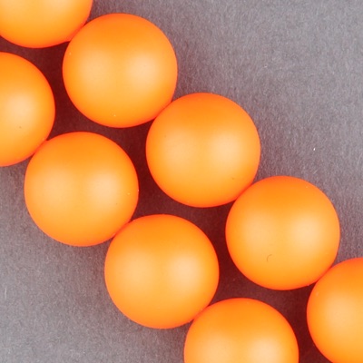 29-1240:  5810 12mm Neon Orange Crystal Pearl 