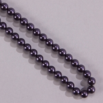 29L-1014: 5811 Large Hole 10mm Dark Purple Crystal Pearl 