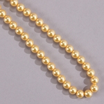 29L-1015: 5811 Large Hole 10mm Gold Crystal Pearl 