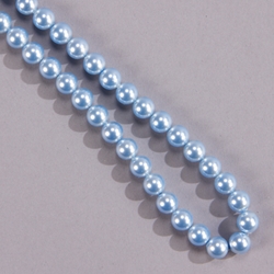 29L-1017: 5811 Large Hole 10mm Lt Blue Crystal Pearl 