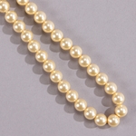 29L-1034: 5811 Large Hole 10mm Lt Gold Crystal Pearl 