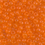 6-138:  6/0 Transparent Orange  Miyuki Seed Bead 