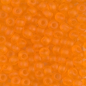 6-138F:  6/0 Matte Transparent Orange Miyuki Seed Bead 