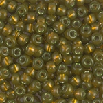 6-1421:  6/0 Dyed Silverlined Golden Olive  Miyuki Seed Bead 