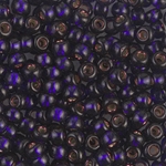 6-1426:  6/0 Dyed Silverlined Dark Purple  Miyuki Seed Bead 