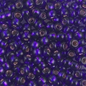 6-1427:  6/0 Dyed Silverlined Dark Violet  Miyuki Seed Bead 
