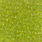 6-143:  6/0 Transparent Chartreuse Miyuki Seed Bead 
