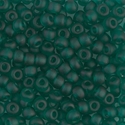 6-147F:  6/0 Matte Transparent Emerald Miyuki Seed Bead 